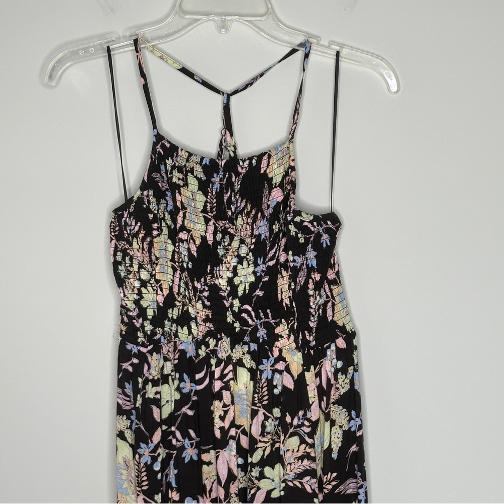 Free People Heat Wave Floral Print High/Low Dress Midnight Combo NWT Size Medium - Picture 9 of 15